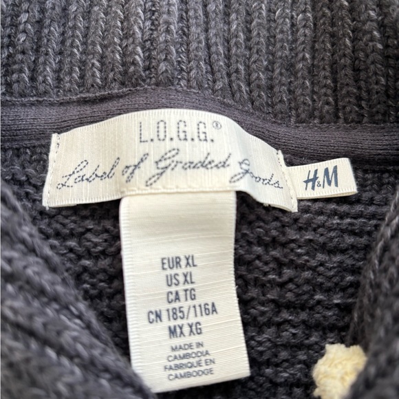 H&M LOGG Shawl sweater - Picture 4 of 4